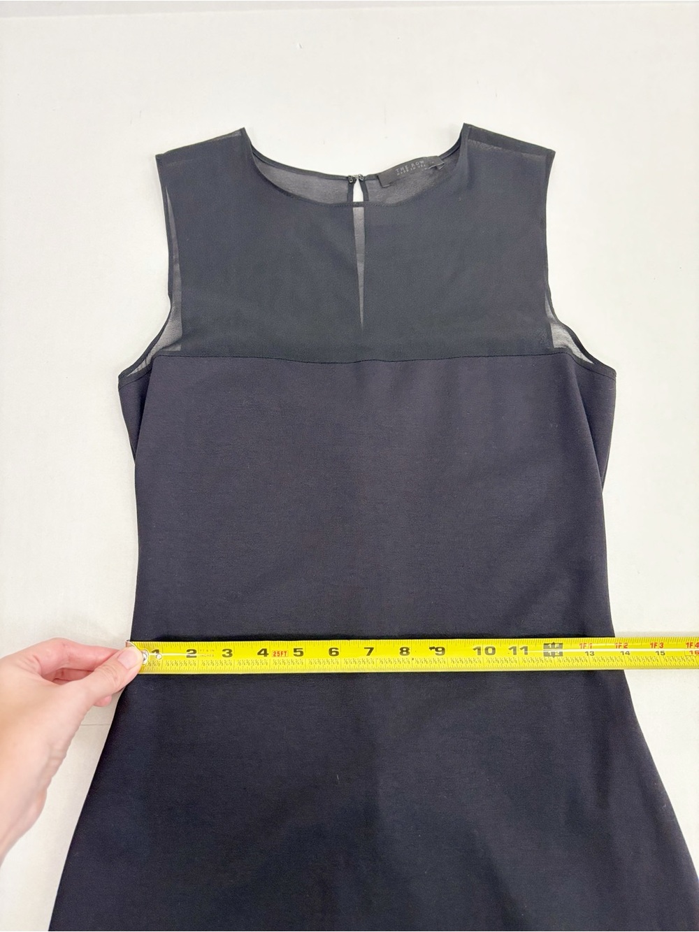 The Row Sheer Top Classic Midi Dress in Black Size M - Picture 13 of 15